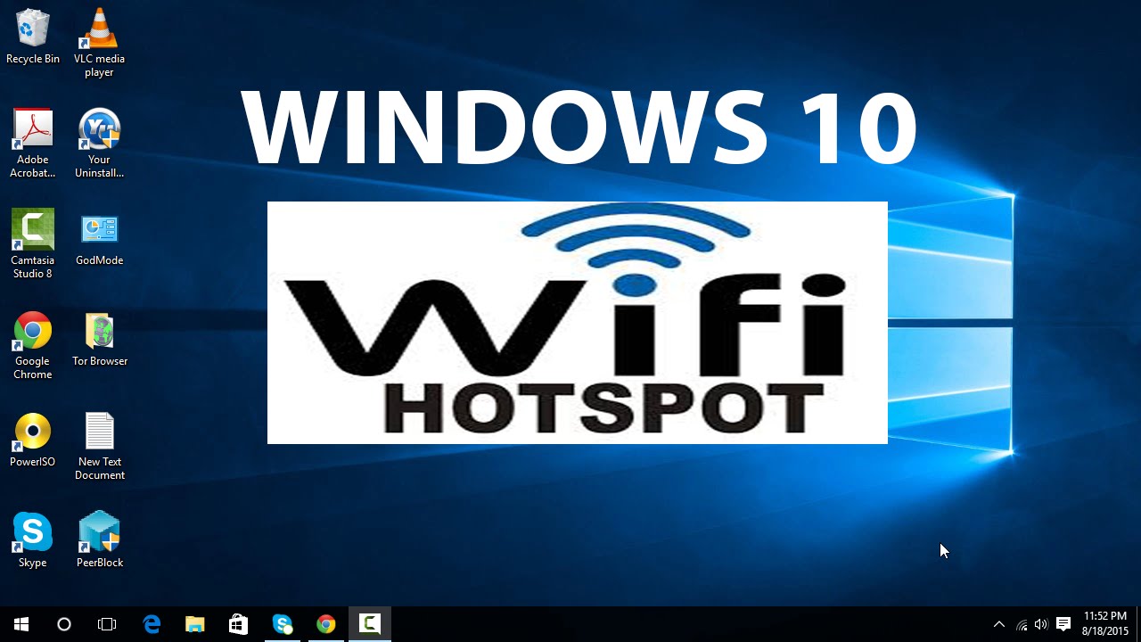Wifi router hotspot software for windows 10